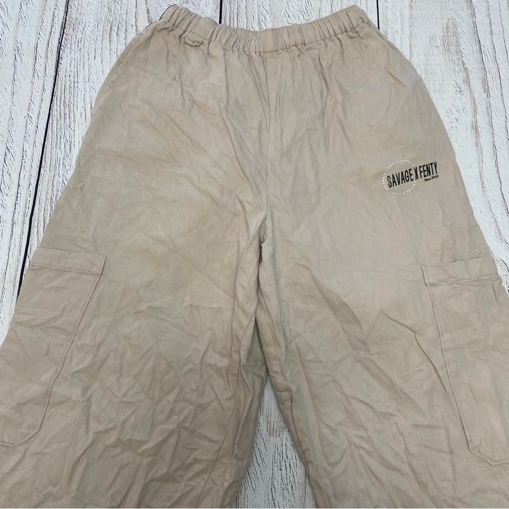 Savage X Fenty Light Beige Lounge Cargo Pants